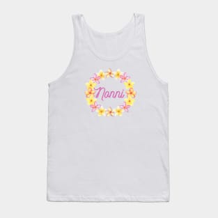 Nonni Themed Design Plumeria Flower Wreath Tank Top